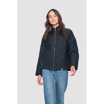CHAQUETA QUILTED BLACK KAYA UNITE MUJER