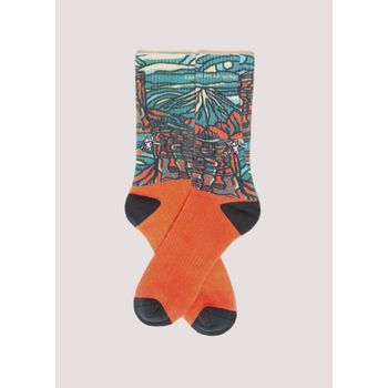 SOCKS PRINT SAN PEDRO TERRACOTA KAYA UNITE